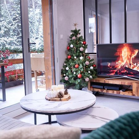 Studio Cabine Au Loup Blanc Avec Vue Mont Blanc Saint-Gervais-les-Bains Buitenkant foto