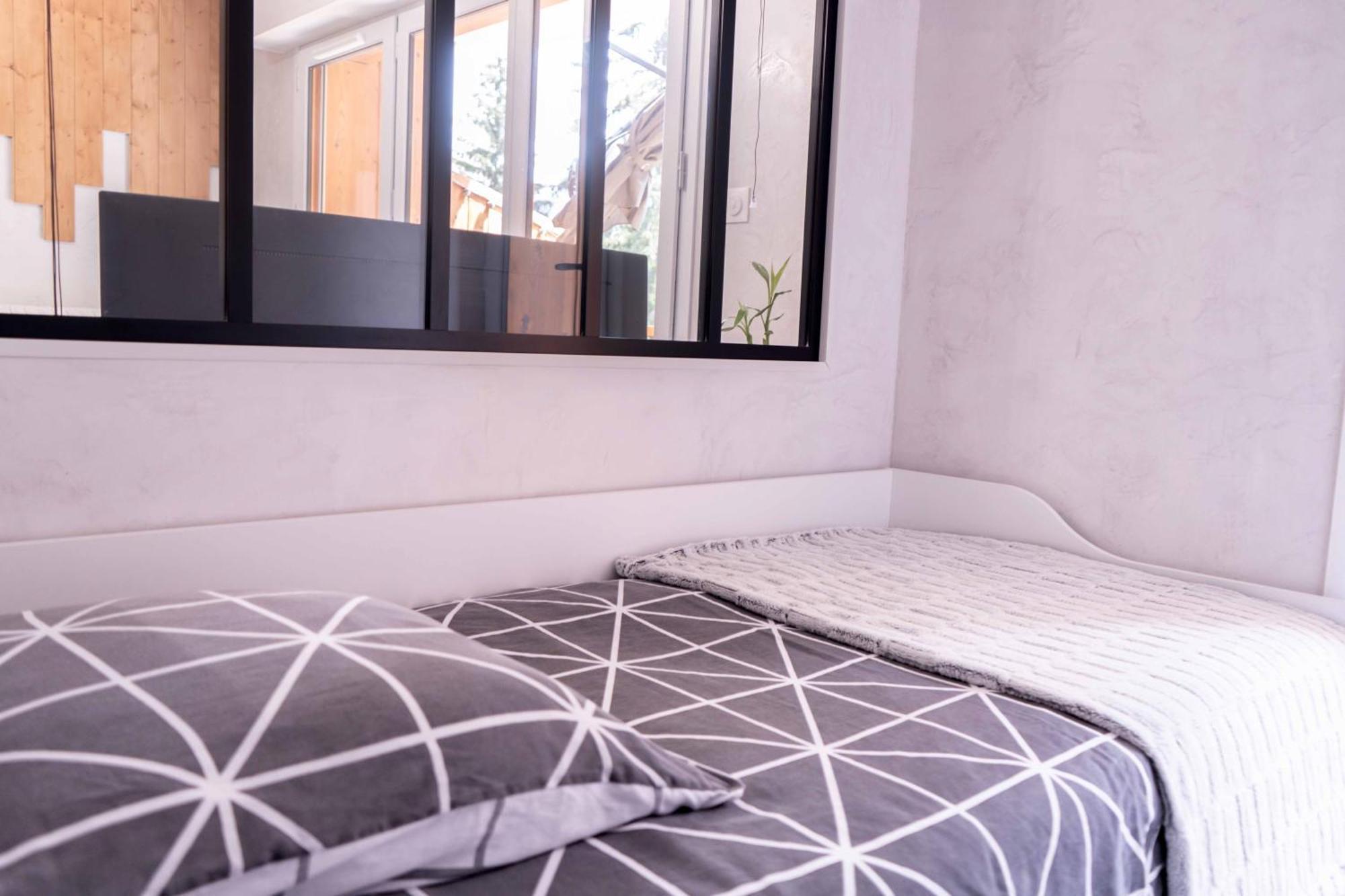 Studio Cabine Au Loup Blanc Avec Vue Mont Blanc Saint-Gervais-les-Bains Buitenkant foto