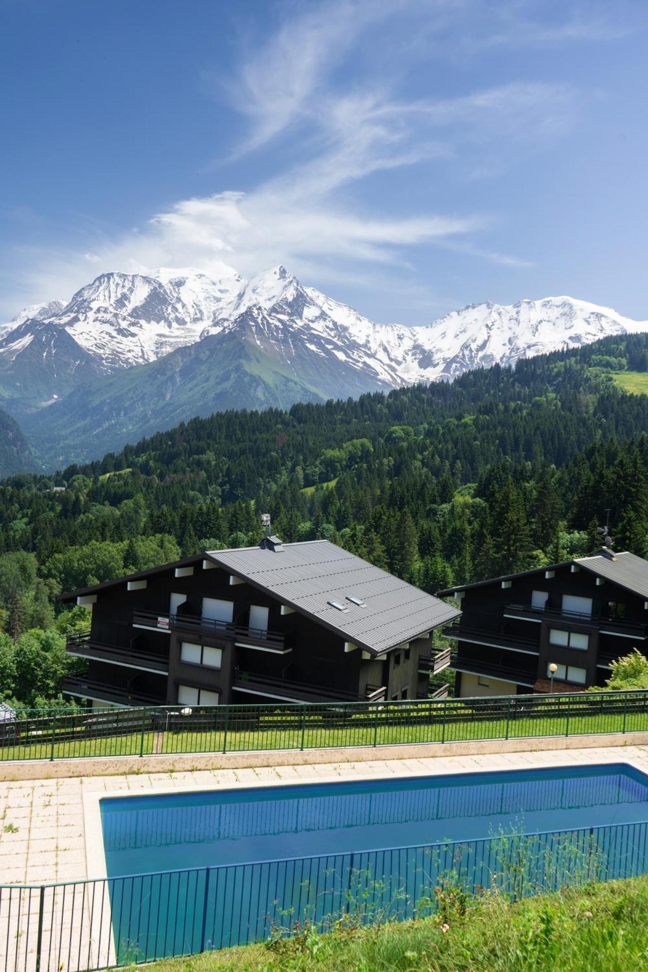 Studio Cabine Au Loup Blanc Avec Vue Mont Blanc Saint-Gervais-les-Bains Buitenkant foto